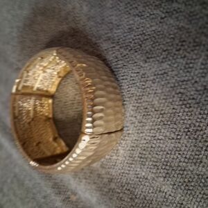 Monet Gold Textured Bracelet